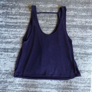 Montiel Cowl Back flowy open back tank